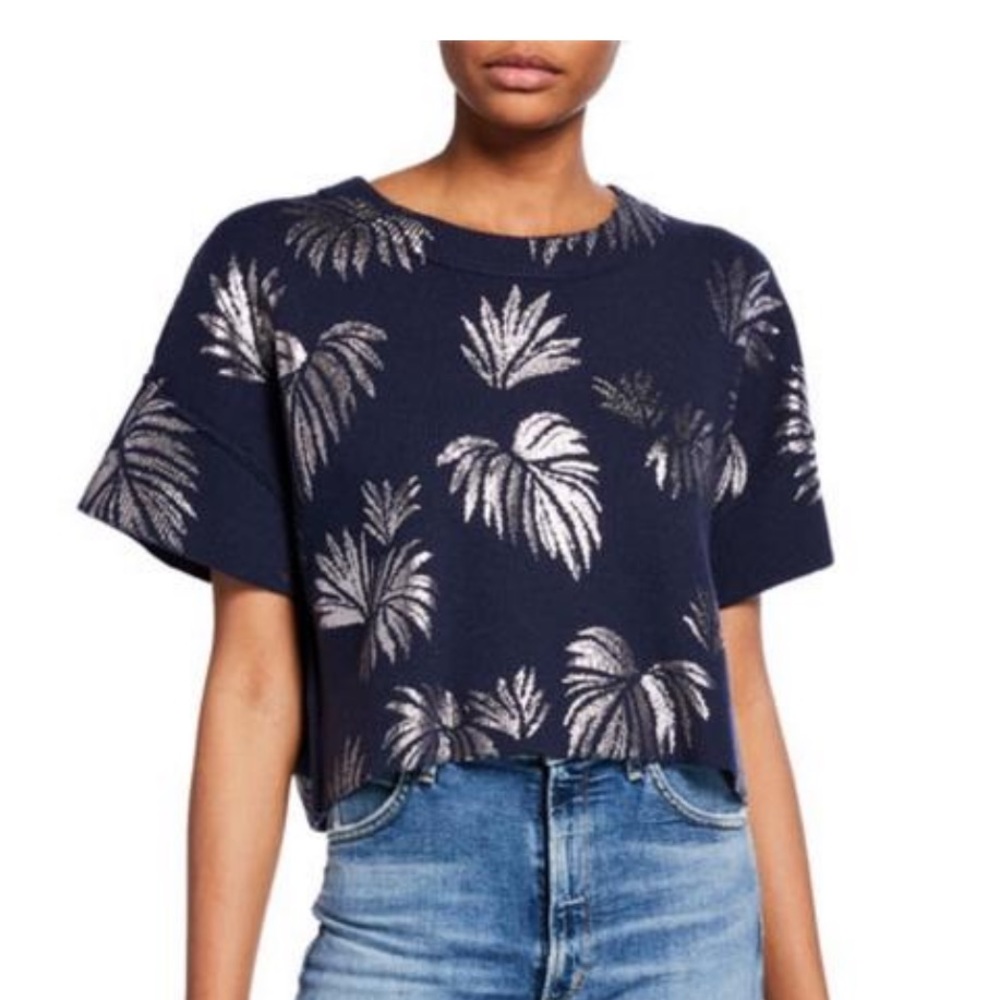 Cinq Sept Cinq A Sept Amal Cropped Pullover Sweater